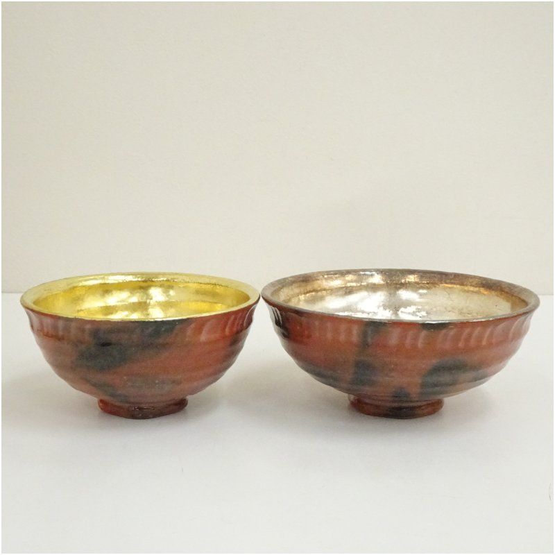 川崎和楽造 赤楽嶋台茶碗 共箱 茶道 抹茶 おしゃれ 抹茶茶碗 抹茶碗 和食器 レトロ 茶器 骨董 茶わん 茶会 茶の湯 楽焼 1月 冬