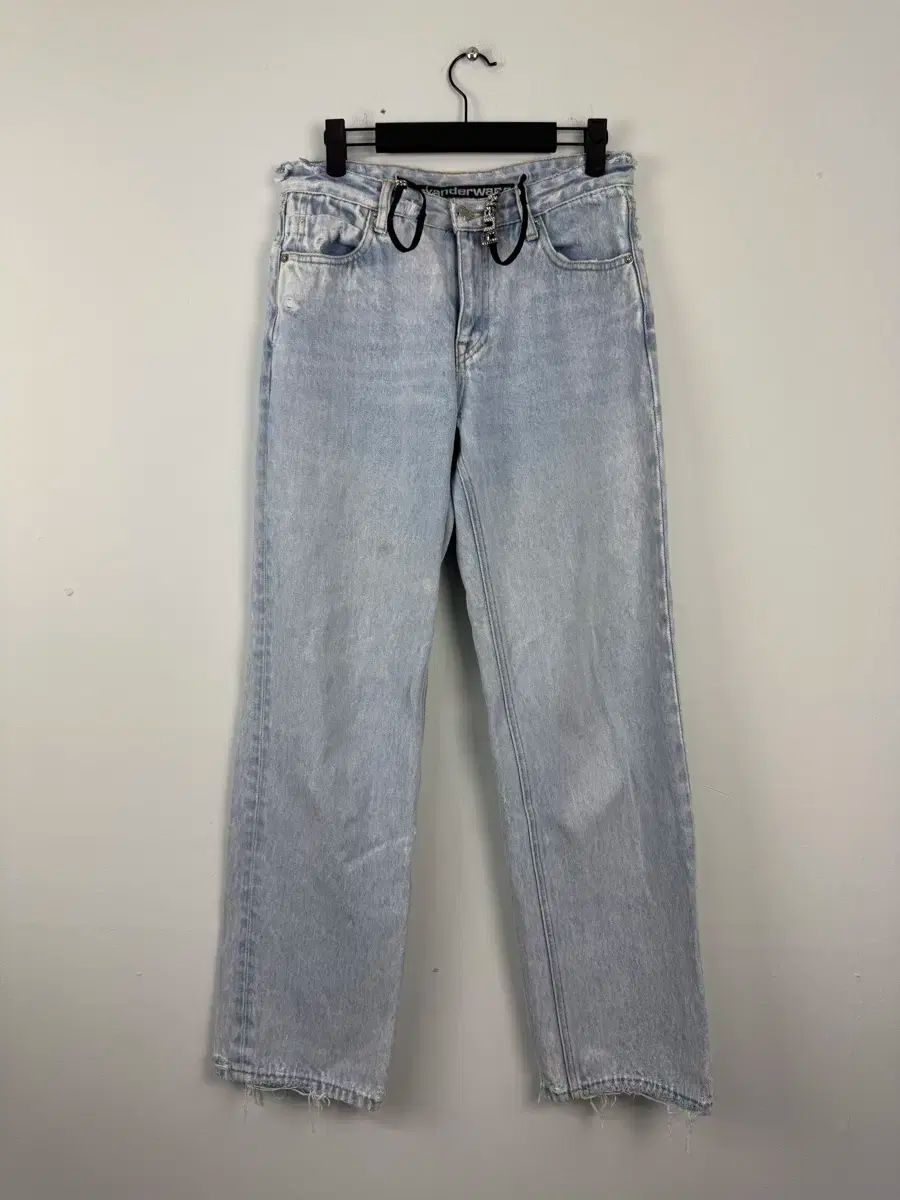 アレキサンダーワング ストラップ ミッドライズ ストレート デニム 27