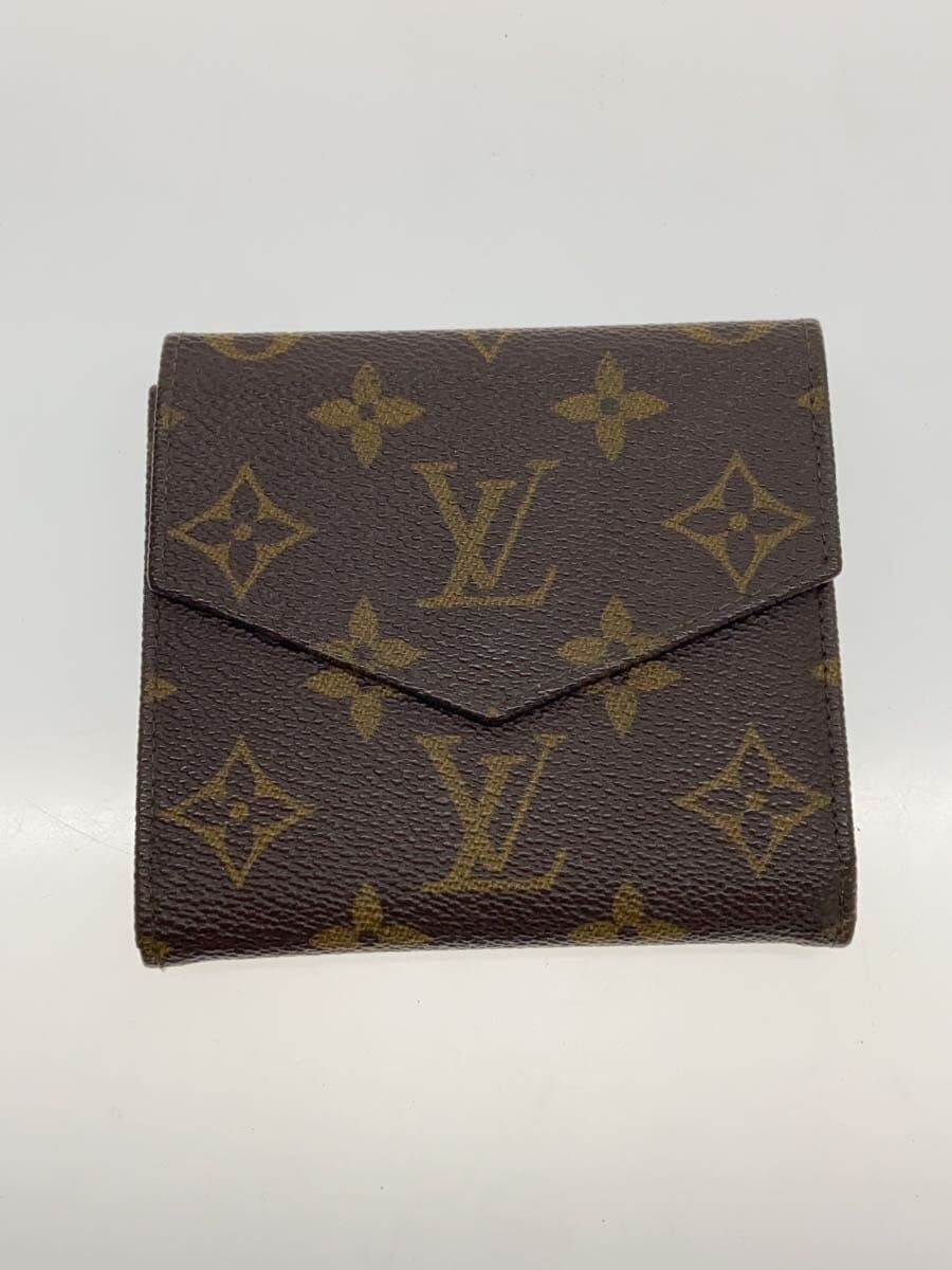 LOUIS VUITTON ポルト・モネ・ビエ・カルト・クレディ_モノグラム・キャンバス_BRW PVC ブラウン モノグラム レディー - メルカリ