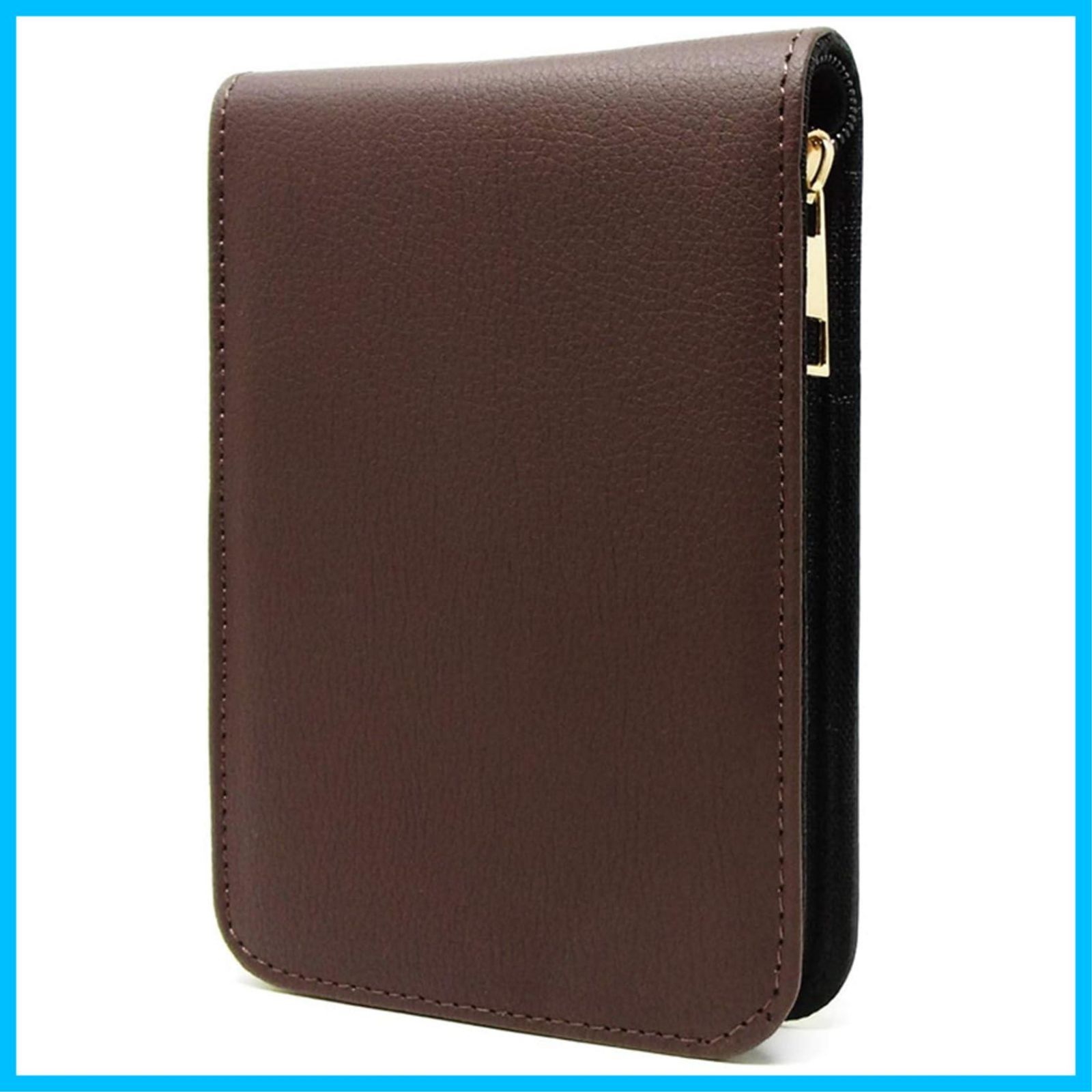 【特価商品】(ブラウン) スリム シンプル 収納 大容量 ペンケース レザー PU 12本 ケース 万年筆 NOELAMOUR