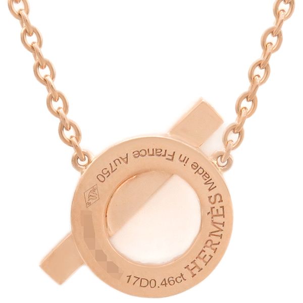 エルメス HERMES ネックレス フィネス ダイヤ K18PG ダイヤモンド  