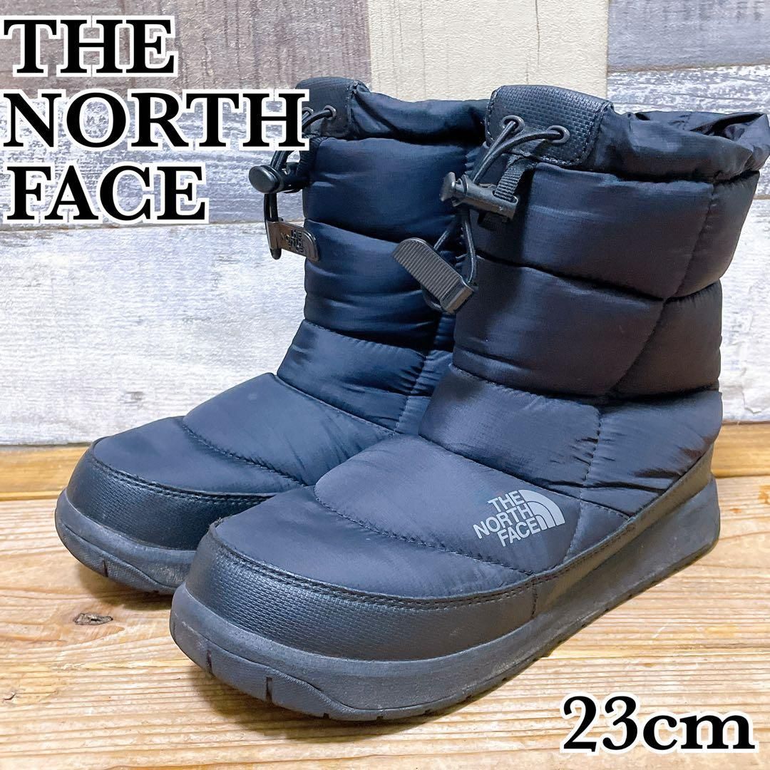 THE NORTH FACE Nuptse Bootie WP 4 ノースフェイス ヌプシ ブーティー ウォータープルーフ ショートブーツ 23cm ブラック 黒