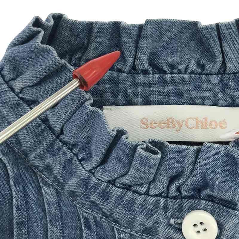 美品】 SEE BY CHLOE / シーバイクロエ | デニム タック プリーツ プル  