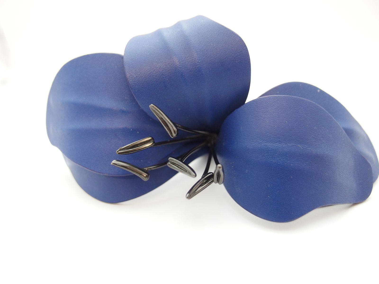 フェラガモ バレッタ ブルー Ferragamo リボン バレッタ 髪留め