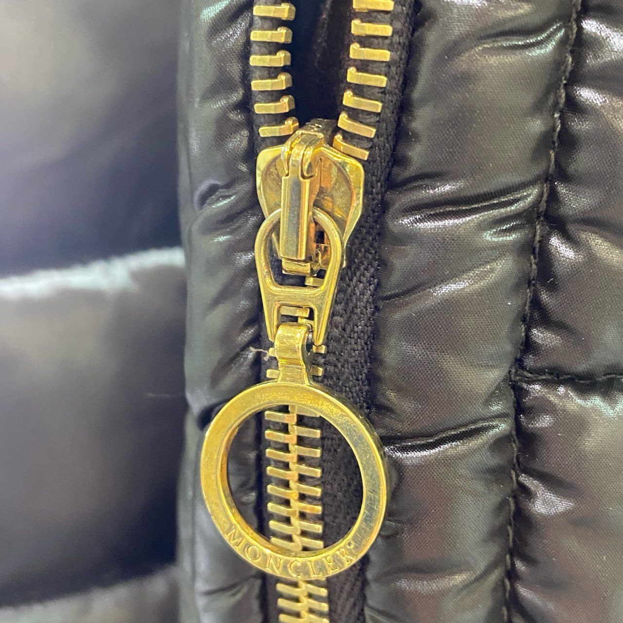 1e16 MONCLER モンクレール フロントジップ ロングダウンブーツ 37  