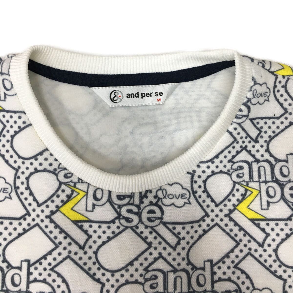 coco 中古 アンパスィ and per se レディース 半袖シャツ M 白