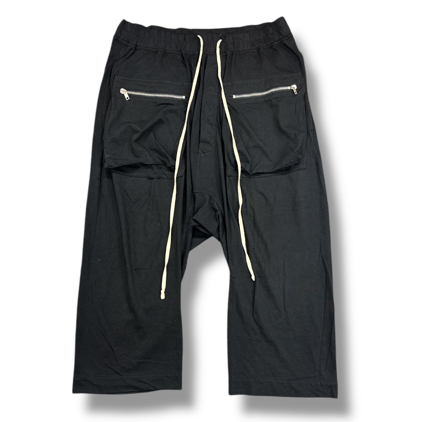 RICK OWENS DRKSHDW グレーデニムショートパンツ