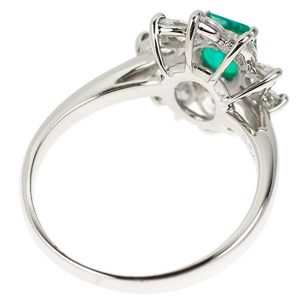 Pt900 エメラルド ダイヤモンド リング 0.54ct D0.767ct - メルカリ
