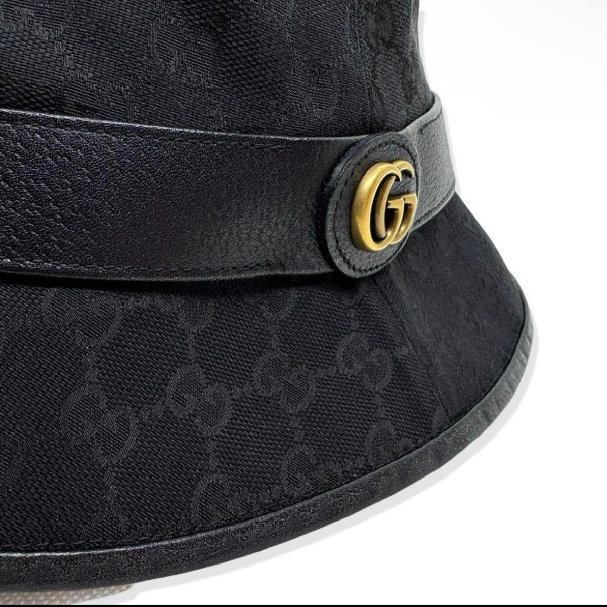 グッチ　GUCCI GGキャンバス　バケットハット　Mサイズ GUCCI グッチ 帽子 ハット GGキャンバス バケットハット (GUCCI
