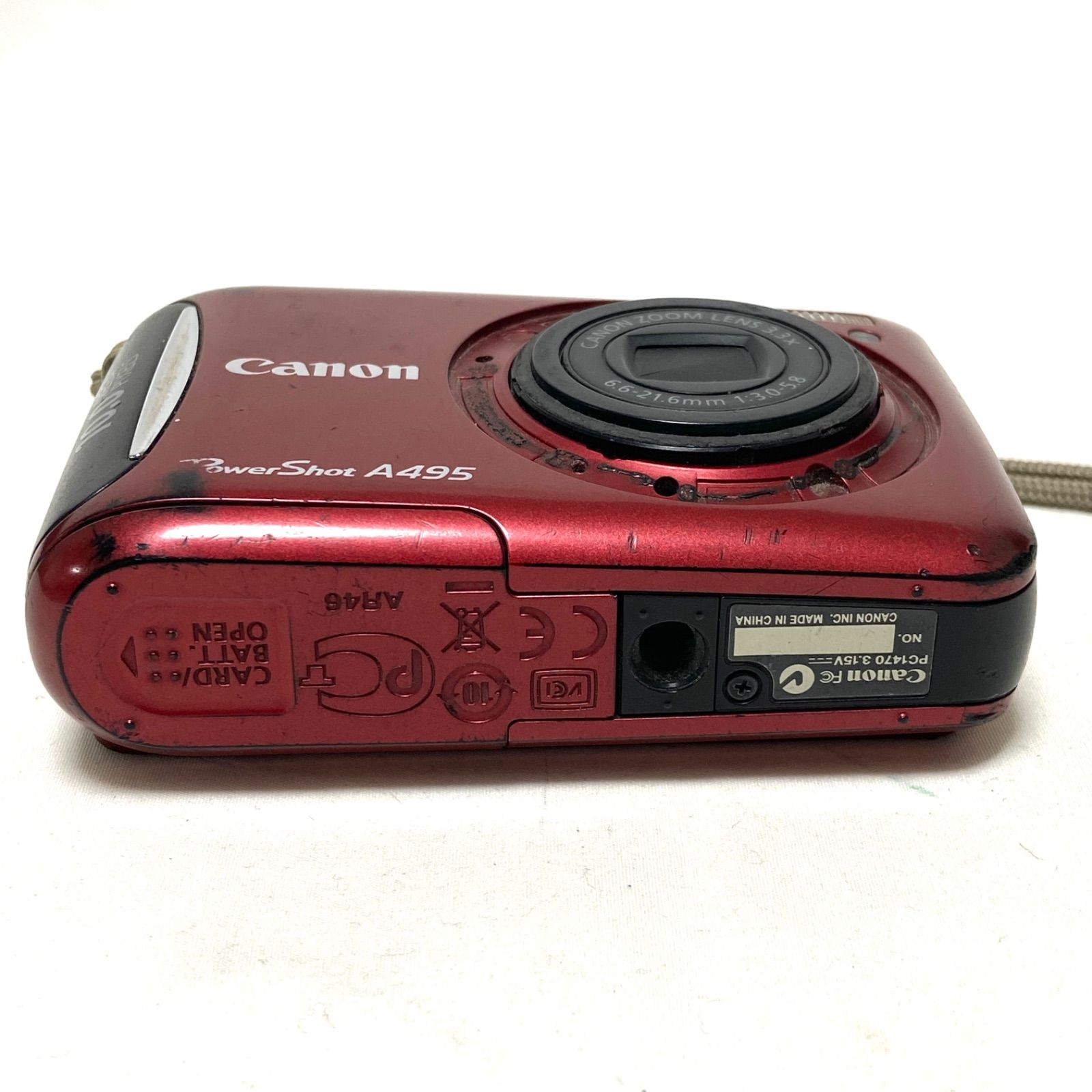 Canon PowerShot A495 レッド Canon A495 PowerShot | Review 3.3x