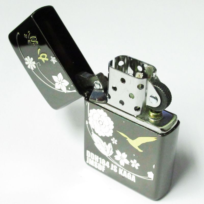 Zippo ジッポーライター 海上自衛隊 護衛艦かが DDH184 JS KAGA ブラック 黒 WWW_KANDAIZUMI_COM