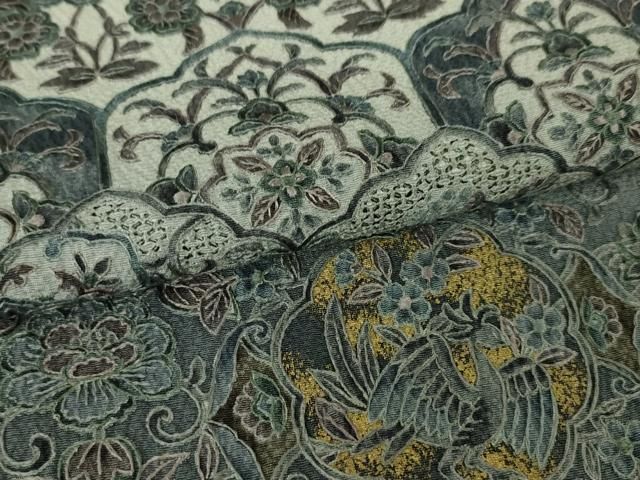 平和屋本店□極上 中国三大刺繍 スワトウ刺繍 汕頭刺繍 訪問着 鳳凰