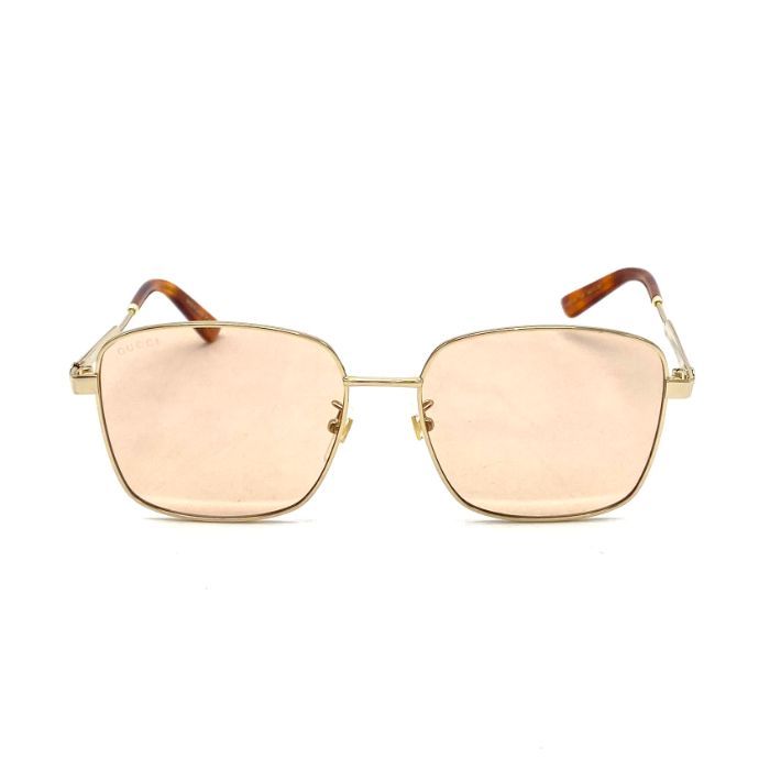 GUCCI グッチ GG スクエア メタルフレーム シルバー サングラス eH0547A