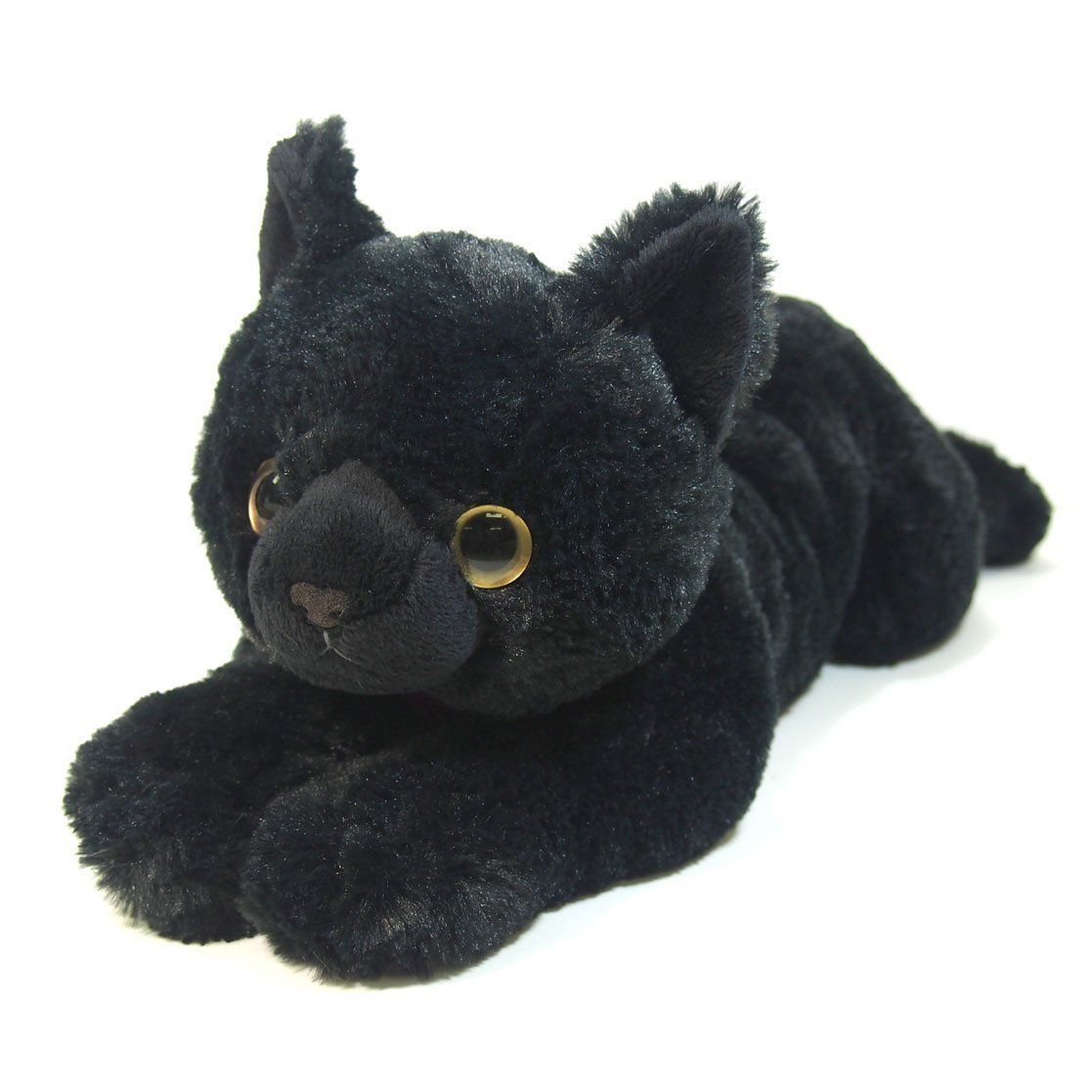 サンレモン ひざ ねこ ブラック M 17×18×47cm ぬいぐるみ アニマル P-1822 [ブラック] [ブラック]