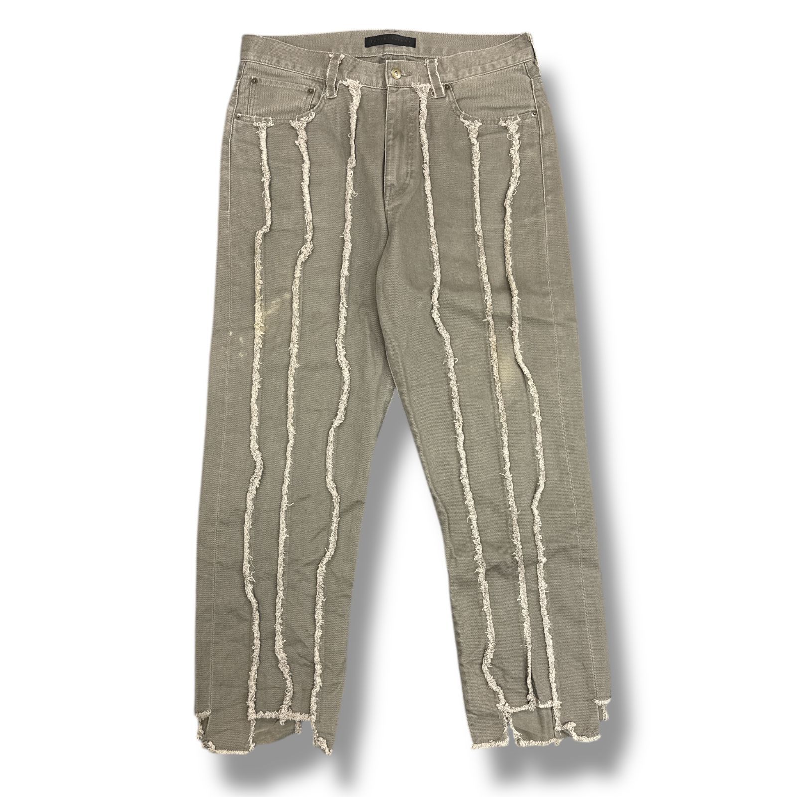 JUN NAKAYAMA 23AW PANEL DENIM PANTS パネル デニムパンツ フリンジ