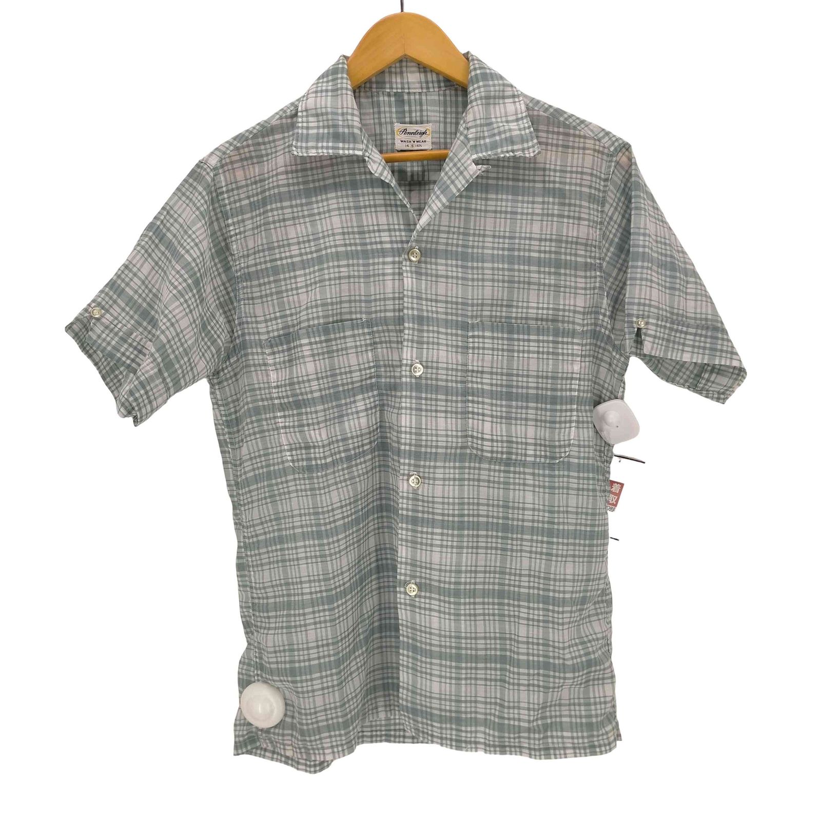 ユーズドフルギ 古着 Pennleigh 60S オープン チェックシャツ メンズ import S