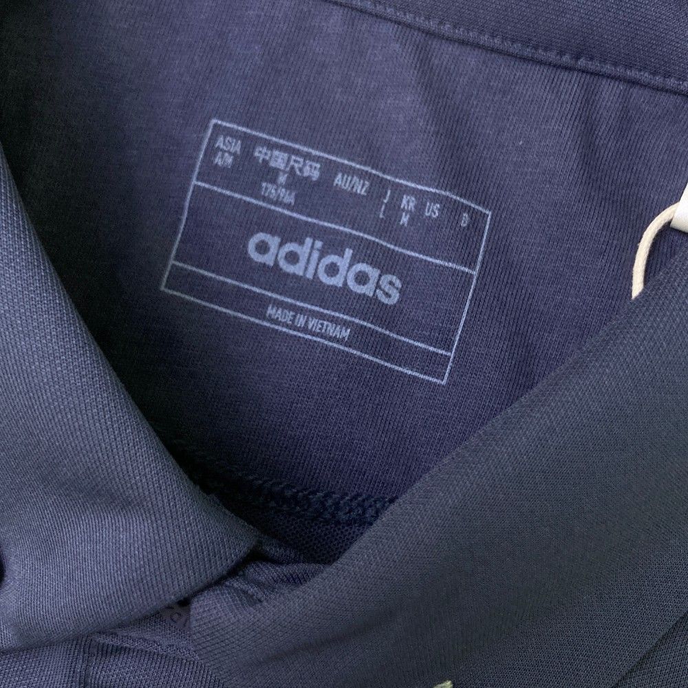 サイズ：L ADIDAS GOLF アディダスゴルフ 2024年モデル IT0925 半袖ポロシャツ ボタンダウン  ネイビー系 [240101435430] ゴルフウェア メンズ ストスト ADIDAS GOLF アディダスゴルフ 半袖ポロシャツ ボタンダウン