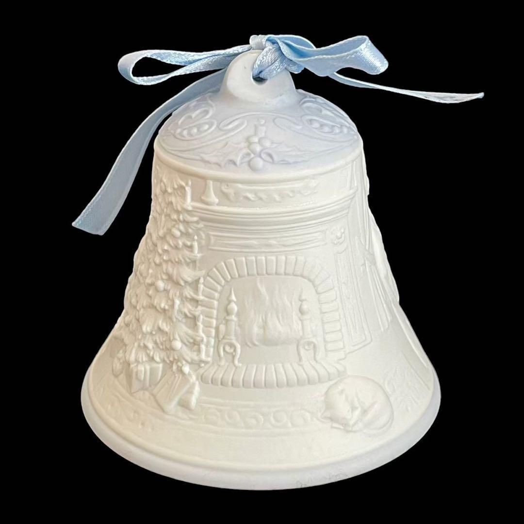LLADRO リヤドロ クリスマスベル 1998 ベル 家族 ピアノ 白 水色