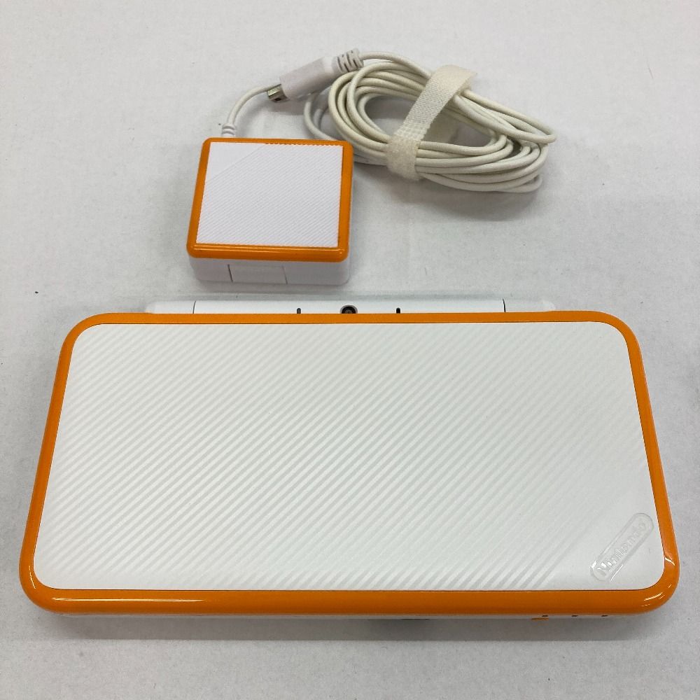 05w11254T New 2DSLL New ニンテンドー 2DSLL 本体のみ ホワイト×オレンジ 充電器 ＊動作 済＊ ◎ ◎