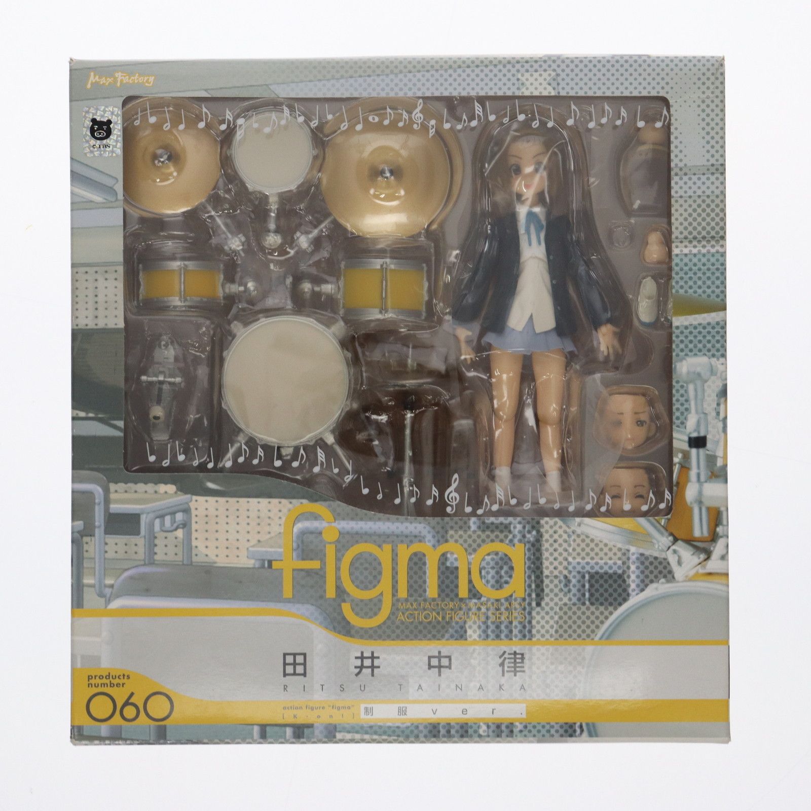 figma けいおん 田井中律 制服ver. 2次出荷分 全高約135mm 可動フィギュア figma(フィグマ) 060 田井中律(たいなかりつ) 制服ver. けいおん