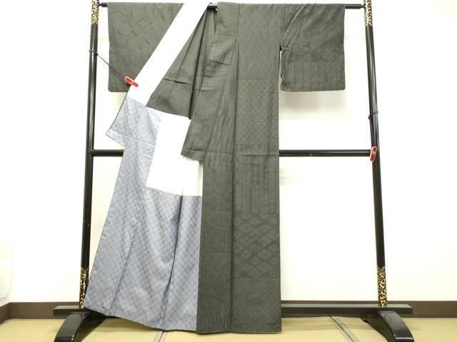 平和屋着物○本塩沢 110亀甲 吉祥間道 正絹 逸品 DAAX4113ps 平和屋