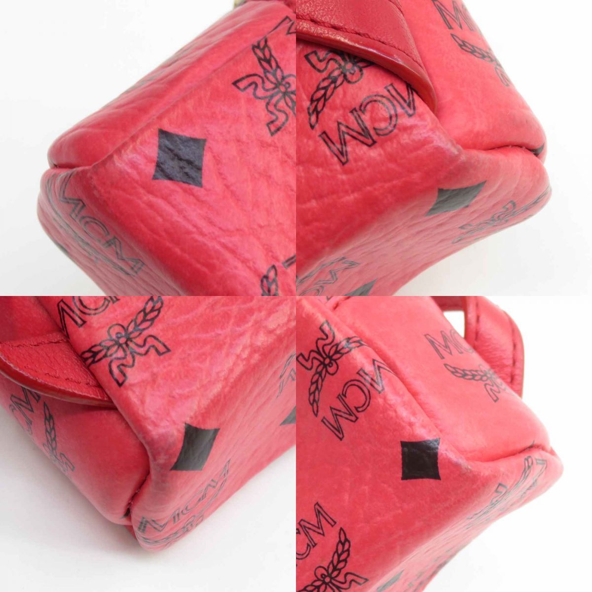 新品未使用　MCM チャーム　キーホルダー　リュック　スタッズ付きミニリュック MCM】エムシーエム『スタッズ リュック キーホルダー』MZZ1SVE01CO001