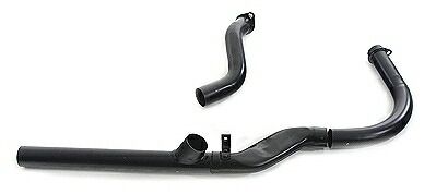 2in1 エキゾーストヘッダー 1966〜69年ショベルヘッド ブラック BRIGHTFACE_UK