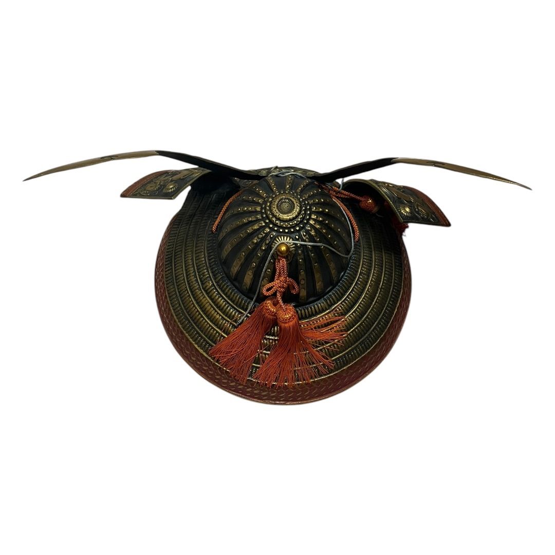 美品】 特大 出世兜 端午の節句 座布団付き 骨董 子供の日 美品】 特大 出世兜 端午の節句 座布団付き 骨董 子供の日