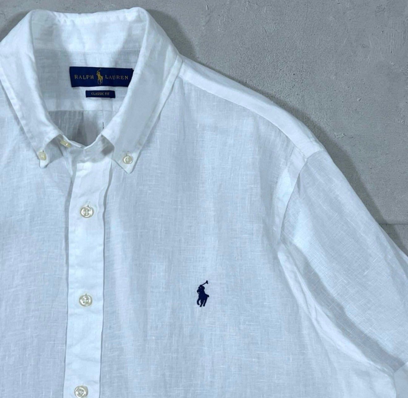 ポロラルフローレン リネンボタンダウンシャツ