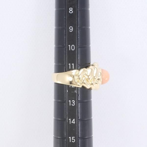 K18YG リング 指輪 11.5号 サンゴ カード鑑別書 総重量約10.5g - メルカリ