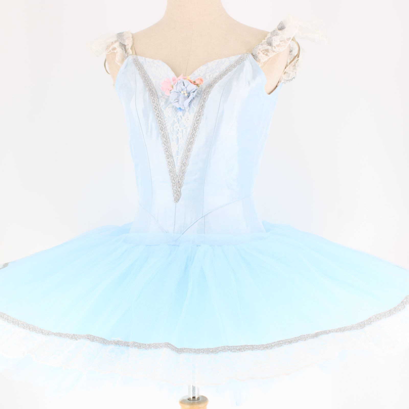 美品 日本製 バレエ衣装】ブルー Chacott チャコット チュチュ 売れ筋