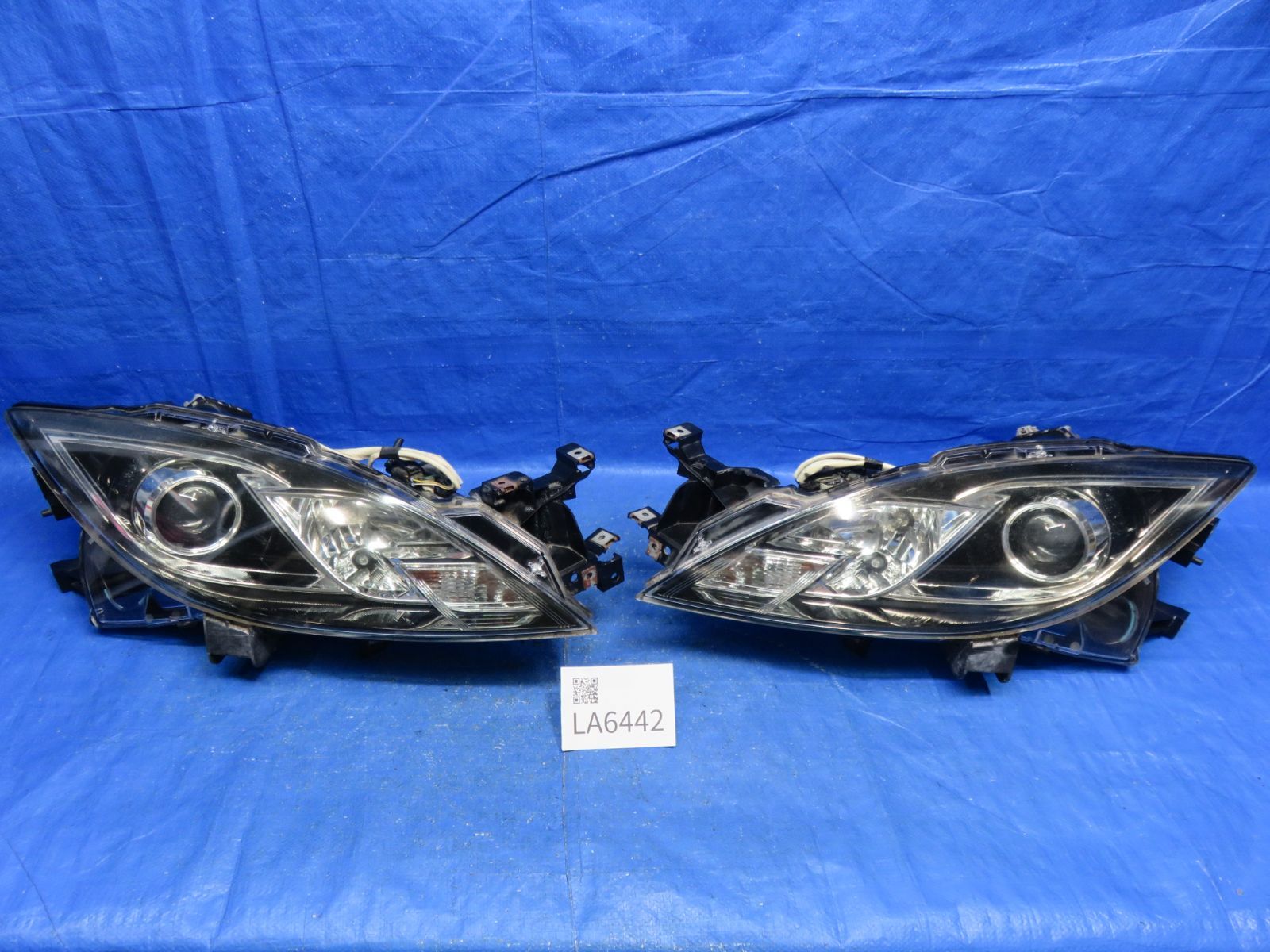LA6442 点灯OK マツダ アテンザ GH5FW 前期 ヘッドライト HID ヘッドランプ 純正 GAN6-51030 刻印J GH5FP GH5FS GHEFP FFCRYSTALESIA_COM