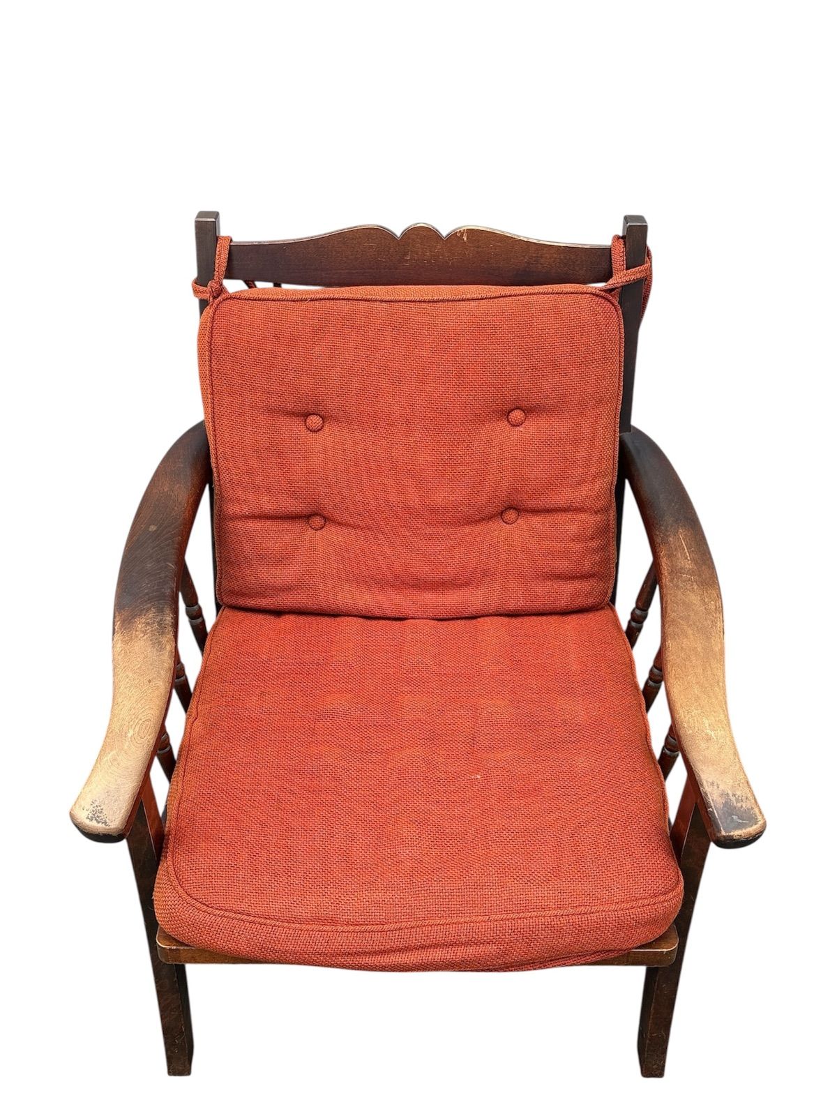 北海道民芸家具 樺無垢材 1人掛けソファ 1Pソファ