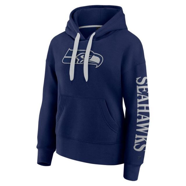 売れ筋商品|||ファナティクス パーカー・スウェットシャツ アウター レディース Women's College Navy Distressed Seattle Seahawks Lounge Helmet Arch Pullover Hoodie Navy 送料無料】 ファナティクス レディース Tシャツ トップス