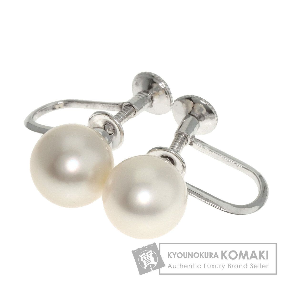 MIKIMOTO ミキモト パール 真珠 イヤリング K14WG レディース