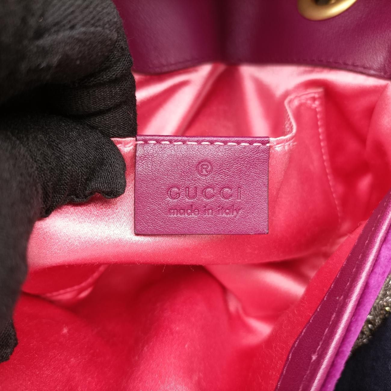 グッチGucciGGマーモントパープルベロア446744A022824960