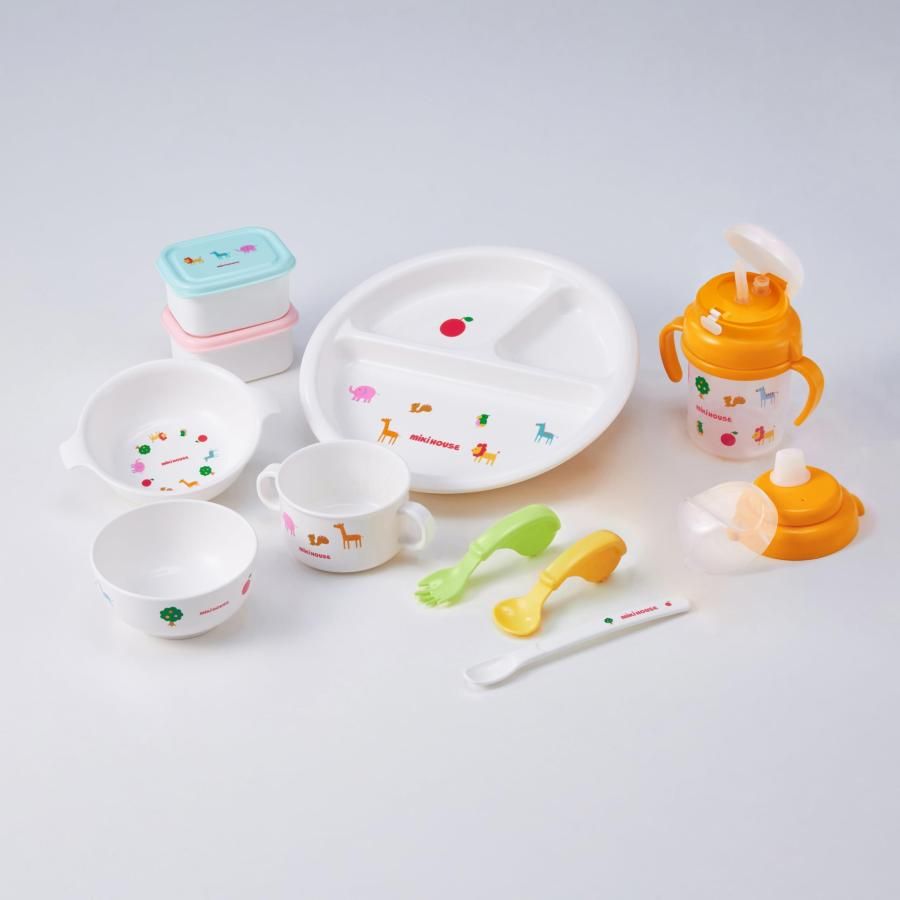 ミキハウス] テーブルウエアセット【ラッピング済】継続展開モデル ご