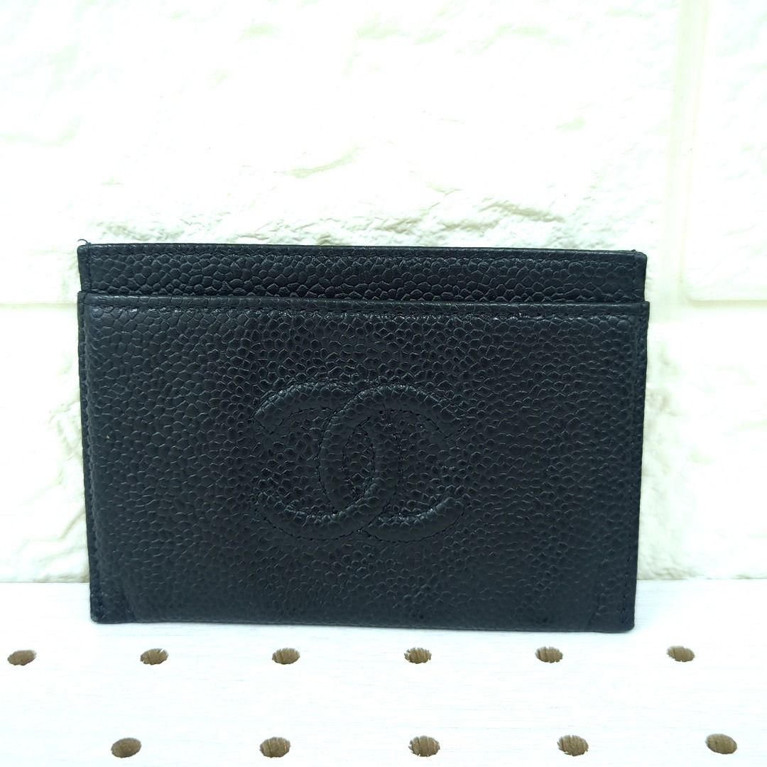 CHANEL シャネル カードケース パスケース ココマーク キャビアスキン スペイン製