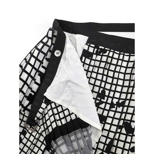 希少✨サカイ　18SS ベルベットハートプリーツラップスカート　ハートカモ 希少✨サカイ 18SS ベルベットハートプリーツラップスカート