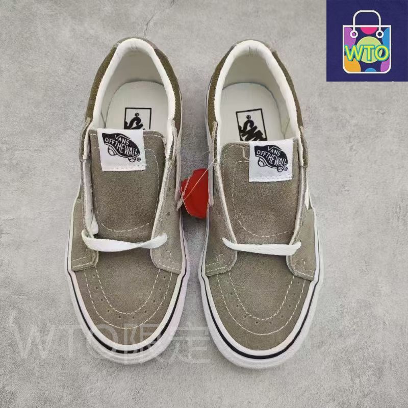 SK8-Low 質感のグリーン