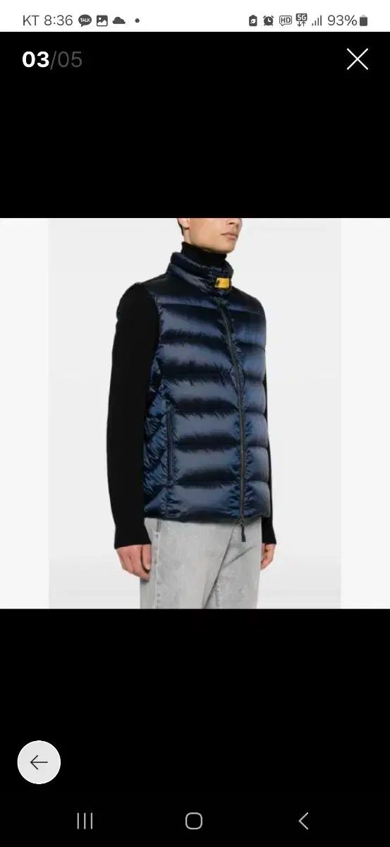 PARAJUMPERS パラジャンパーズ ダウンベスト ネイビー PARAJUMPERS(パラジャンパーズ) ダウンベスト ネイビー ラージ