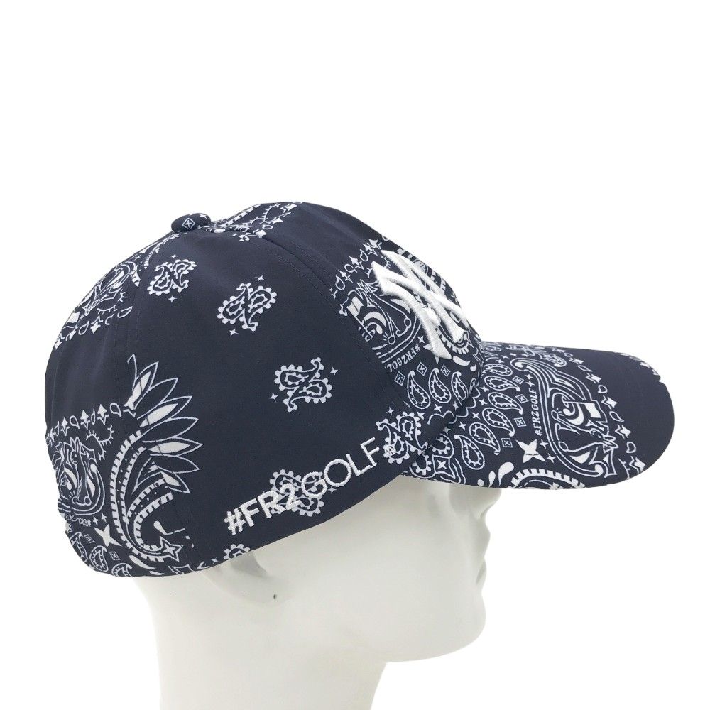 #FR2 GOLF キャップ　ペイズリー柄 FR2 - 【新品・未試着】#FR2 GOLF ペイズリー柄キャップ 黒 送料