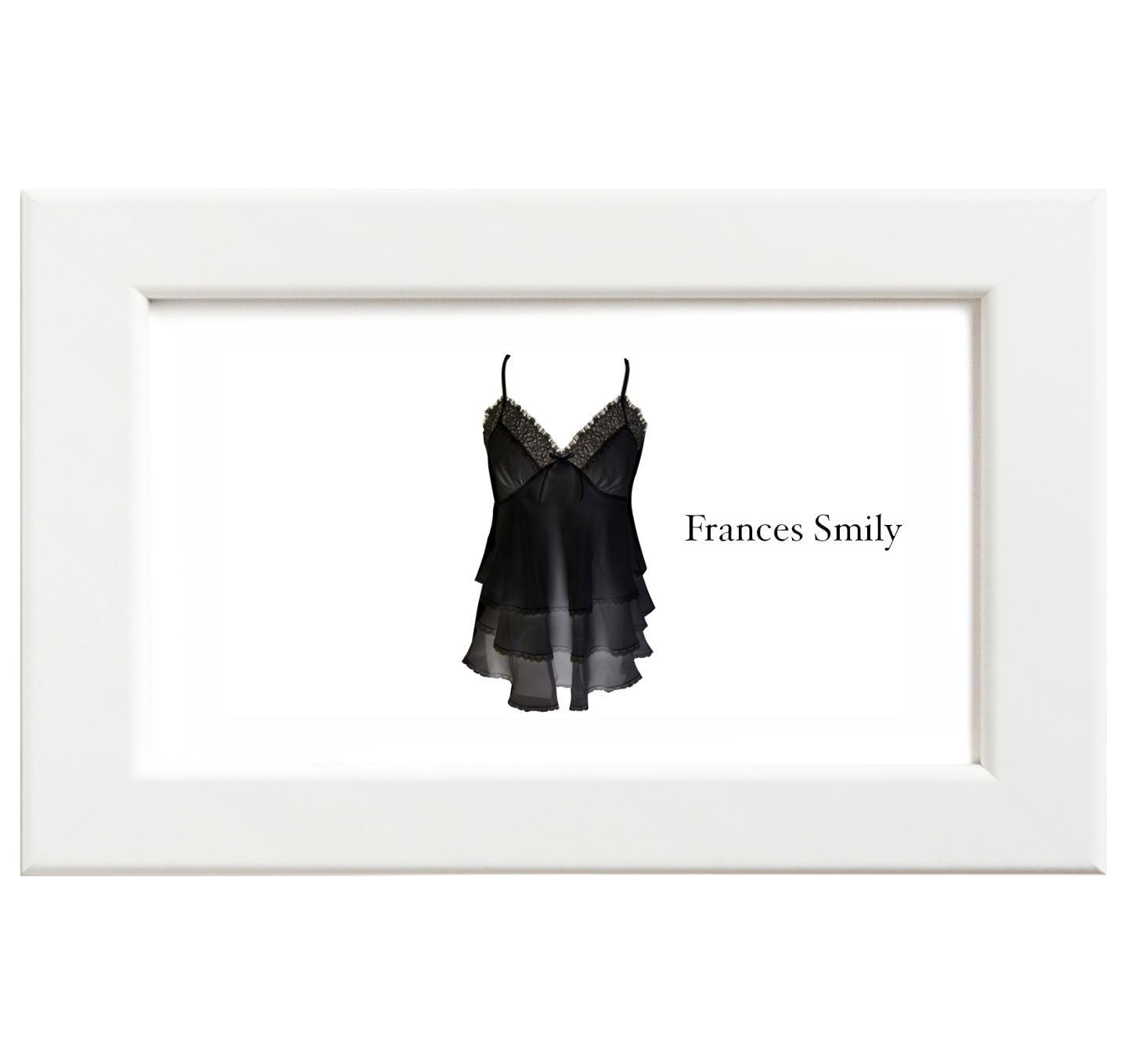 Frances Smily／フランセス・スマイリー シルクキャミソール／ホワイト 