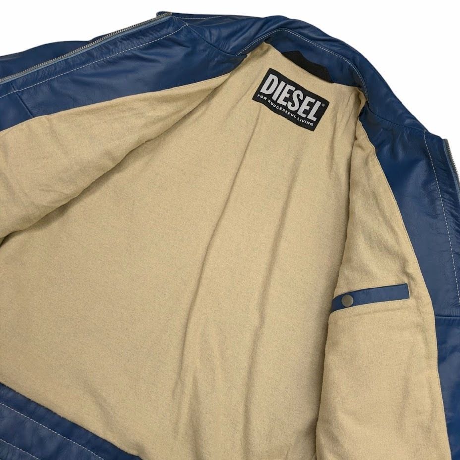 DIESEL ディーゼル L-CALF A03560 シングルライダース レザー