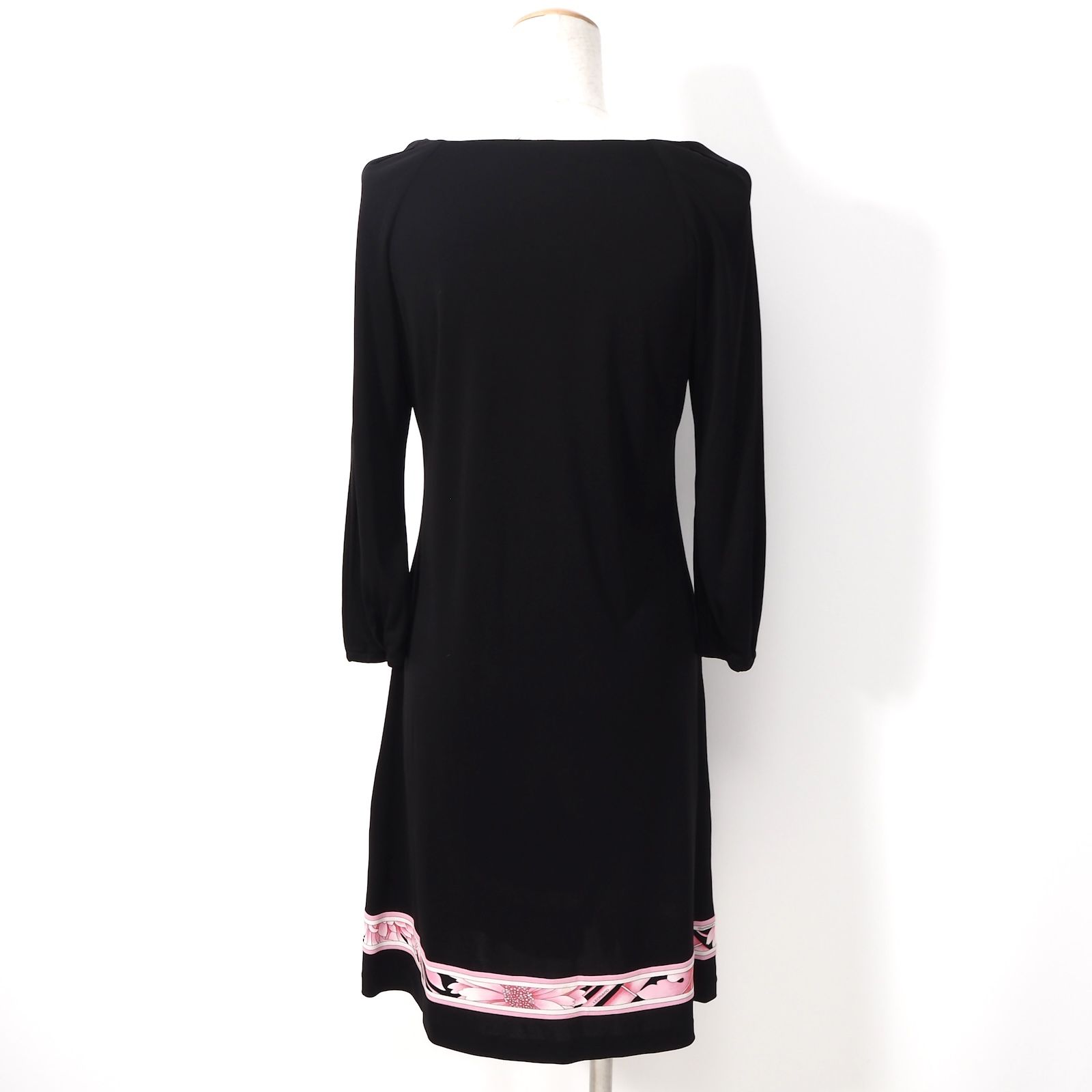 ☆良品 レオナール LEONARD ストレッチ カンカン素材 花柄