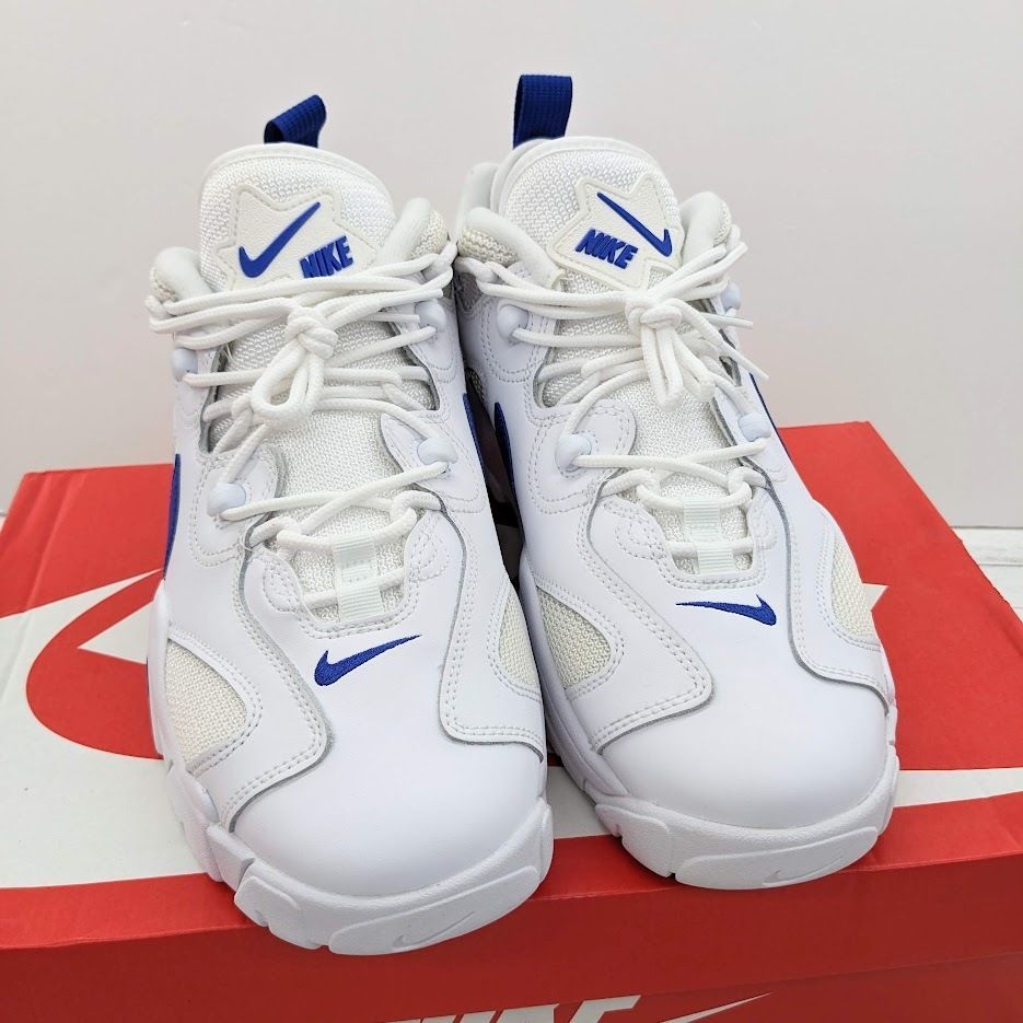 未使用品 NIKE AIR BARRAGE LOW WHITE/HYPER BLUE CD7510-100 ナイキ エアバラージ ロー ホワイト  ハイパーブルー