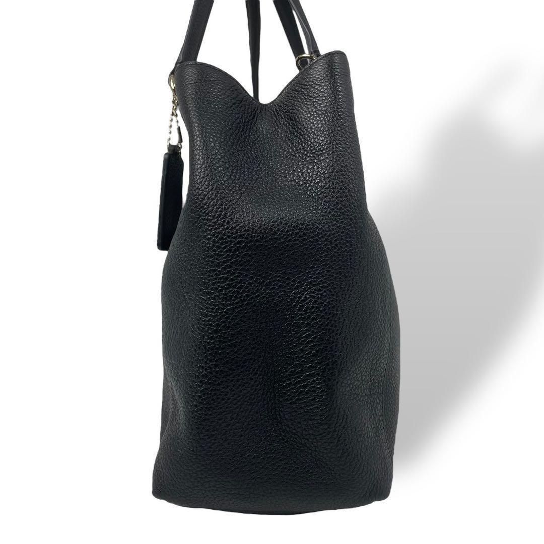 美品 4884 COACH コーチ 2way トートバッグ レザー ブラック - メルカリ