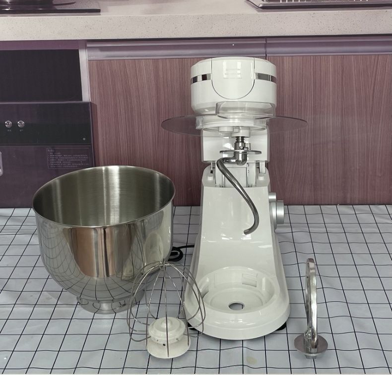 スタンドミキサー 6L大容量 業務用ミキサー 混ぜる 練る 泡立てる 3種類アタッチメント付き 6段階スピード 家庭用 業務用 卓上