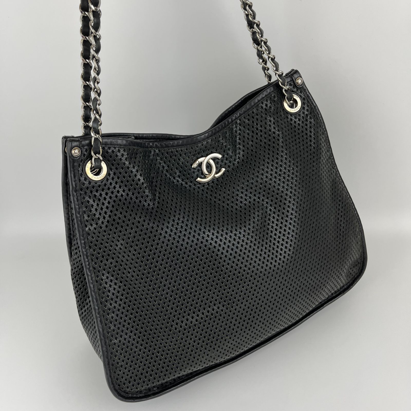 中古】CHANEL シャネル ココマーク マトラッセ チェーンショルダー