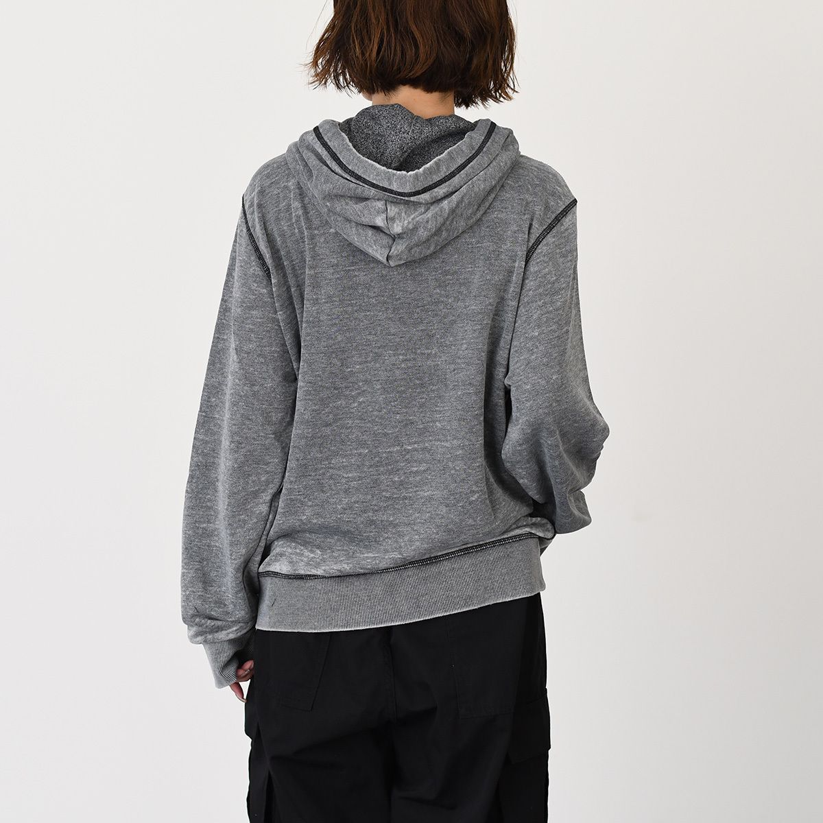 DIESEL ディーゼル パーカー フーディ トップス S-GINN-HOOD-PAK プルオーバーパーカー レギュラーフィット A16155 0CPAK レディース グレー ロゴ ユニセックス DIESEL ディーゼル パーカー フーディ トップス S-GINN-HOOD-PAK